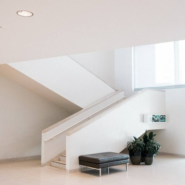 Bright staircase and entry interior